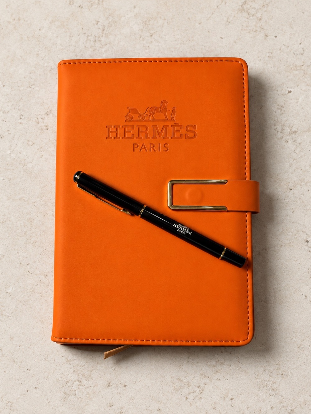 Hermes VIP Orange Notebook Journal Cover + Pen GWP Gift With Purchase